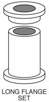 1 1/4 OD X 1 ID LONG FLANGE BUSHING